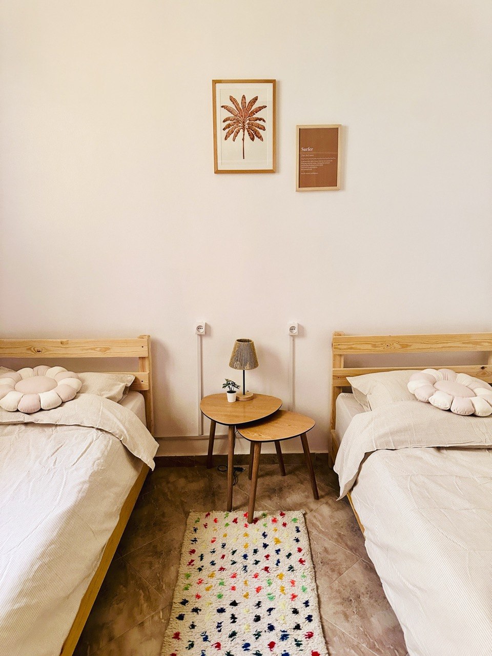 Foto twin kamer 6 in ons surfhuis in Aourir