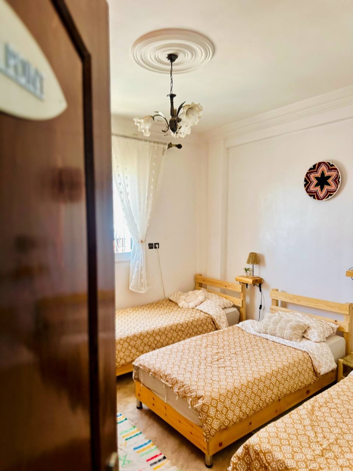 Shared room at Treasure Morocco surf house in Aourir