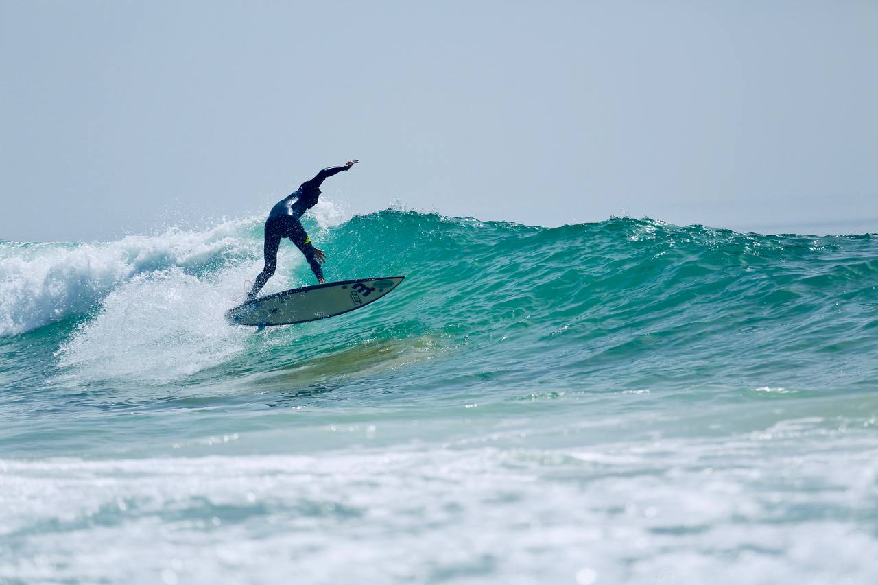 Anza surf spot with Moroccan coastline