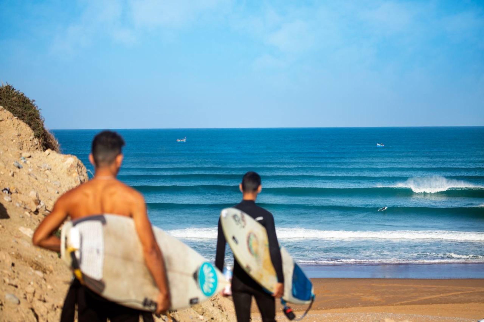 Tamri surf spot near Tamri Beach, between Taghazout and Imsouane